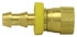 728-88 by TECTRAN - Air Tool Hose Barb - Brass, 1/2 in. Hose I.D, 1/4 in. Tube, Female, Flare Swivel