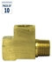 107-C by TECTRAN - Air Brake Air Line Tee - Brass, 3/8 inches Pipe Thread, Extruded