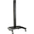 239200BKE by GLOBAL INDUSTRIAL - Global Industrial™ 78"H Mobile Post with Caster Base & Power Outlets - Black