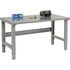 183151 by GLOBAL INDUSTRIAL - Global Industrial 48 x 36 Adjustable Height Workbench C-Channel Leg - Steel Square Edge - Gray