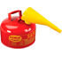 UI-20-FS by JUSTRITE - Eagle Type I Safety Can - 2 Gallon with Funnel - Red, UI-20-FS