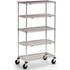 4728400 by METRO - Metro qwikSLOT Wire Shelf Trucks - 36" Wx18" D Shelf