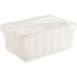 FP143-Clear by LEWIS-BINS.COM - ORBIS Flipak&#174; Attached Lid Container FP143 -21-4/5 x 15-1/5 x 9-4/5, Clear