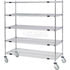 Global Industrial 558800A Utility Cart Nexel® Open Sided Wire Stock Picker Truck 5 Wire Shelves 800 Lb. Cap