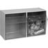 Quantum Storage Systems QTB302GY Storage Container Quantum Tip Out Storage Bin QTB302 - 2 Compartments Gray