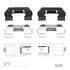 340-52004 by DYNAMIC FRICTION COMPANY - Disc Brake Hardware Kit