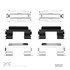 340-54022 by DYNAMIC FRICTION COMPANY - Disc Brake Hardware Kit