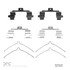 340-67029 by DYNAMIC FRICTION COMPANY - Disc Brake Hardware Kit