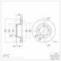 604-02023 by DYNAMIC FRICTION COMPANY - GEOSPEC Coated Rotor - Blank