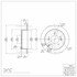 604-03014 by DYNAMIC FRICTION COMPANY - GEOSPEC Coated Rotor - Blank