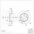 604-03021 by DYNAMIC FRICTION COMPANY - GEOSPEC Coated Rotor - Blank