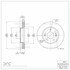 604-03023 by DYNAMIC FRICTION COMPANY - GEOSPEC Coated Rotor - Blank