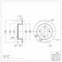 604-03024 by DYNAMIC FRICTION COMPANY - GEOSPEC Coated Rotor - Blank