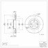 604-03032 by DYNAMIC FRICTION COMPANY - GEOSPEC Coated Rotor - Blank