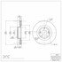 604-03034 by DYNAMIC FRICTION COMPANY - GEOSPEC Coated Rotor - Blank