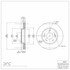 604-03038 by DYNAMIC FRICTION COMPANY - GEOSPEC Coated Rotor - Blank