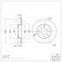 604-07001 by DYNAMIC FRICTION COMPANY - GEOSPEC Coated Rotor - Blank