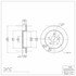 604-01006 by DYNAMIC FRICTION COMPANY - GEOSPEC Coated Rotor - Blank