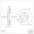 604-01004 by DYNAMIC FRICTION COMPANY - GEOSPEC Coated Rotor - Blank