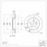 604-01005 by DYNAMIC FRICTION COMPANY - GEOSPEC Coated Rotor - Blank