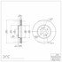 604-21028 by DYNAMIC FRICTION COMPANY - GEOSPEC Coated Rotor - Blank