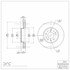 604-27018 by DYNAMIC FRICTION COMPANY - GEOSPEC Coated Rotor - Blank