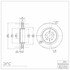 604-27032 by DYNAMIC FRICTION COMPANY - GEOSPEC Coated Rotor - Blank
