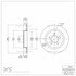604-27033 by DYNAMIC FRICTION COMPANY - GEOSPEC Coated Rotor - Blank