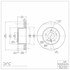 604-11005 by DYNAMIC FRICTION COMPANY - GEOSPEC Coated Rotor - Blank