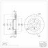 604-11009 by DYNAMIC FRICTION COMPANY - GEOSPEC Coated Rotor - Blank