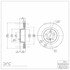 604-11015 by DYNAMIC FRICTION COMPANY - GEOSPEC Coated Rotor - Blank