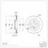 604-11023 by DYNAMIC FRICTION COMPANY - GEOSPEC Coated Rotor - Blank