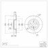 604-11028 by DYNAMIC FRICTION COMPANY - GEOSPEC Coated Rotor - Blank