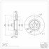 604-13018 by DYNAMIC FRICTION COMPANY - GEOSPEC Coated Rotor - Blank