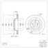 604-13019 by DYNAMIC FRICTION COMPANY - GEOSPEC Coated Rotor - Blank