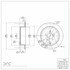 604-13021 by DYNAMIC FRICTION COMPANY - GEOSPEC Coated Rotor - Blank