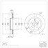 604-13028 by DYNAMIC FRICTION COMPANY - GEOSPEC Coated Rotor - Blank