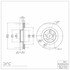 604-13033 by DYNAMIC FRICTION COMPANY - GEOSPEC Coated Rotor - Blank