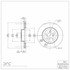 604-13034 by DYNAMIC FRICTION COMPANY - GEOSPEC Coated Rotor - Blank