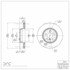 604-31076 by DYNAMIC FRICTION COMPANY - GEOSPEC Coated Rotor - Blank