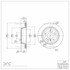604-31081 by DYNAMIC FRICTION COMPANY - GEOSPEC Coated Rotor - Blank