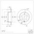 604-39022 by DYNAMIC FRICTION COMPANY - GEOSPEC Coated Rotor - Blank