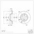 604-31030 by DYNAMIC FRICTION COMPANY - GEOSPEC Coated Rotor - Blank