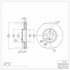 604-31145 by DYNAMIC FRICTION COMPANY - GEOSPEC Coated Rotor - Blank