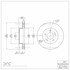 604-42027 by DYNAMIC FRICTION COMPANY - GEOSPEC Coated Rotor - Blank