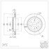 604-46045 by DYNAMIC FRICTION COMPANY - GEOSPEC Coated Rotor - Blank