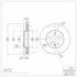 604-47043 by DYNAMIC FRICTION COMPANY - GEOSPEC Coated Rotor - Blank