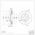 604-47070 by DYNAMIC FRICTION COMPANY - GEOSPEC Coated Rotor - Blank