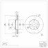 604-47076 by DYNAMIC FRICTION COMPANY - GEOSPEC Coated Rotor - Blank