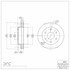 604-48008 by DYNAMIC FRICTION COMPANY - GEOSPEC Coated Rotor - Blank